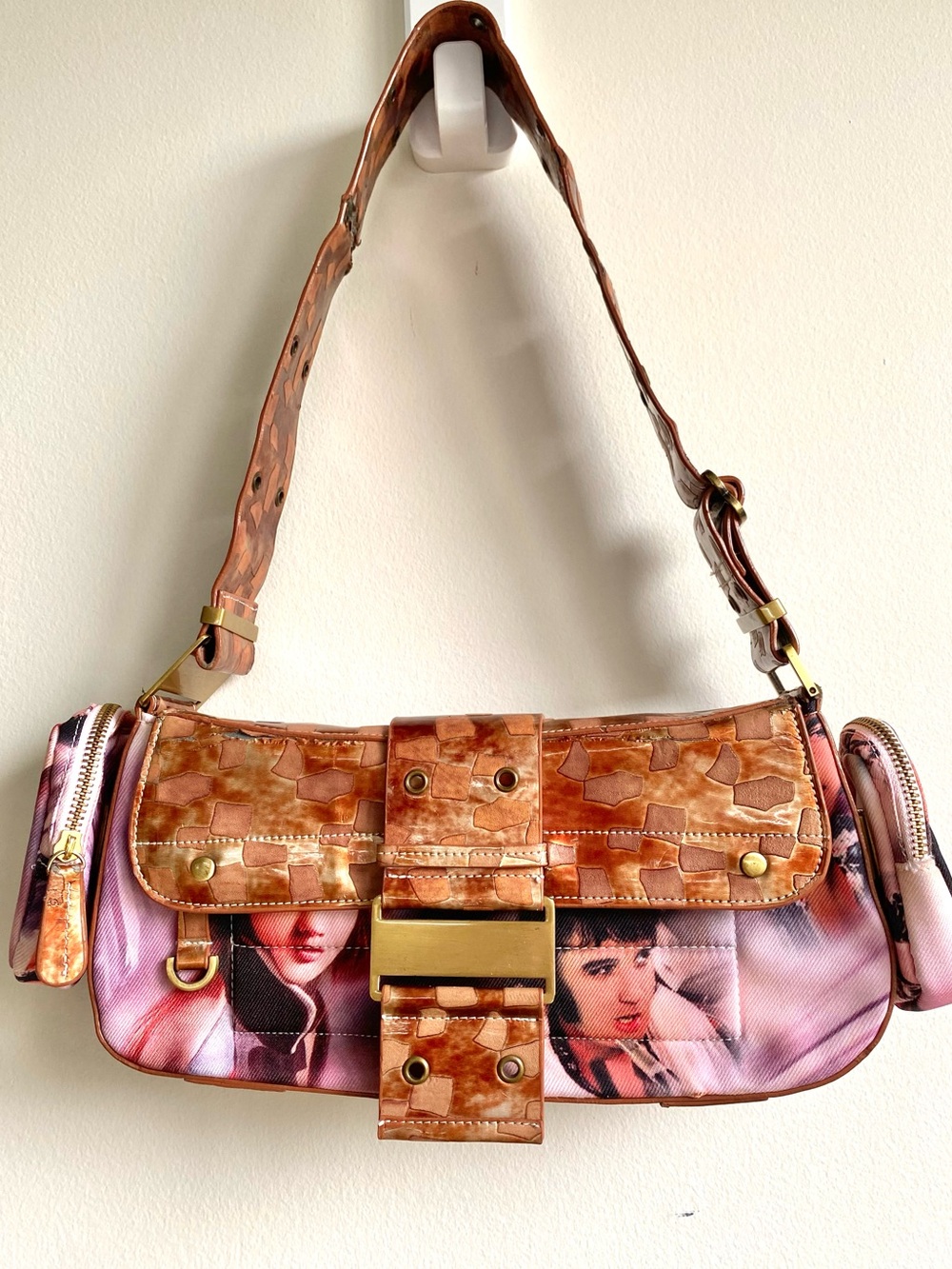 🎸🎼 Rare Elvis Presley Vintage 50s Colombus Shoulder Bag Retro Music Rock Fifties